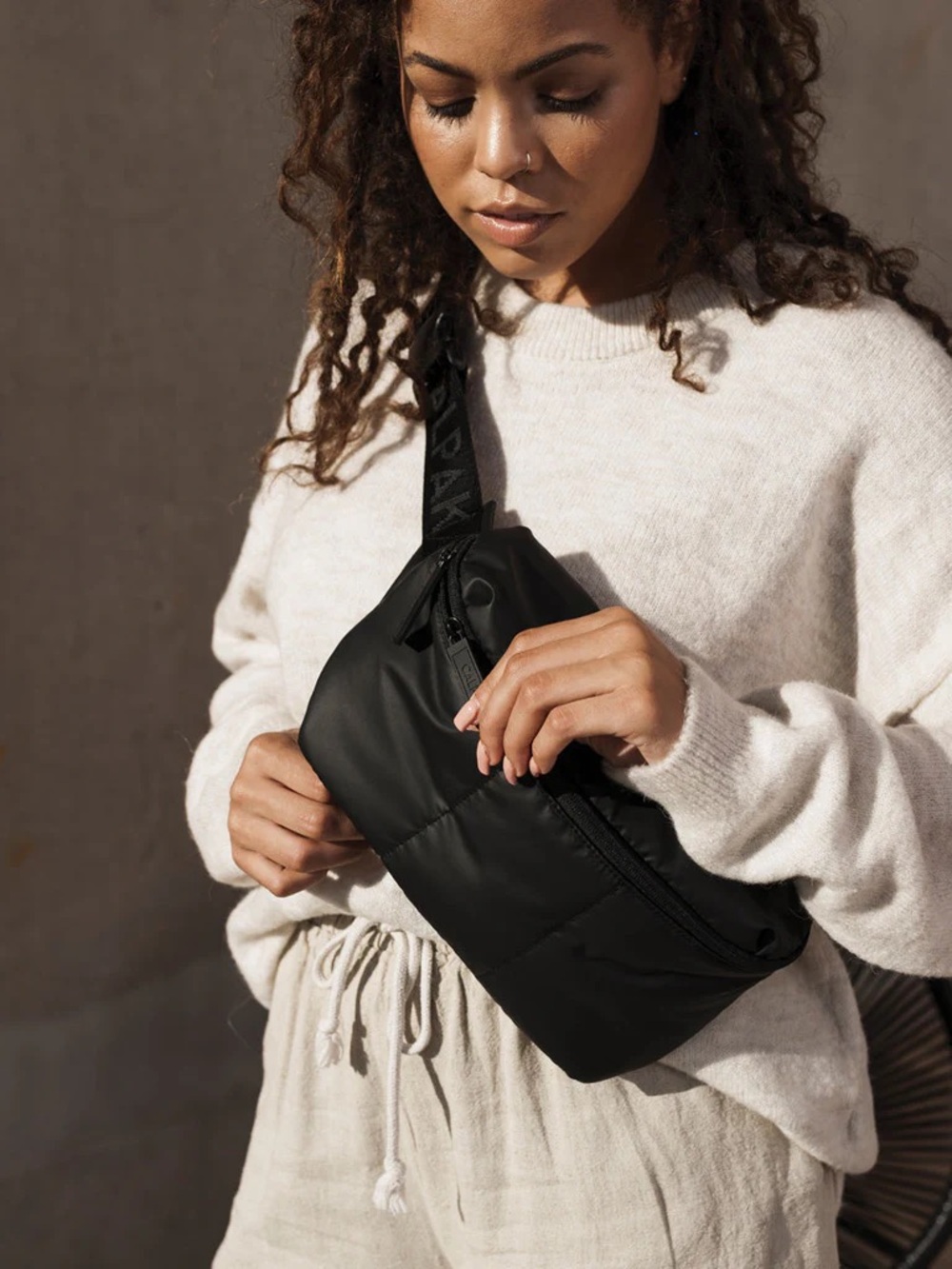 Calpak Luka Belt Bag - Matte Black